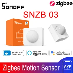 SONOFF SNZB03 Zigbee Smart Zigbee Motion Sensor Detector Sensor Smart Home Security Works With SONOFF ZBBridge Pro NSPanel Pro