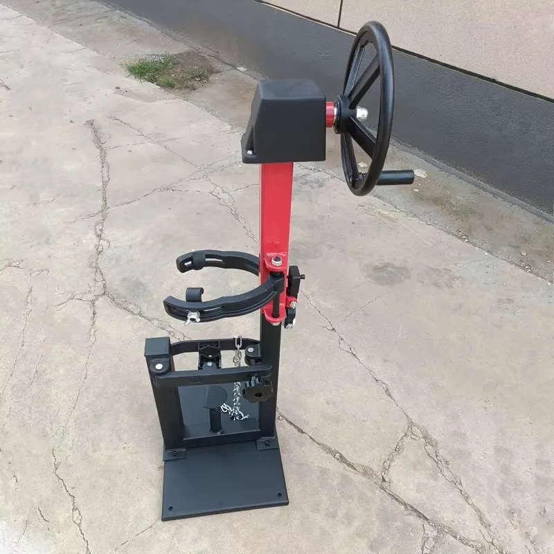 Y  Manual shock absorber spring compressor with circular handle