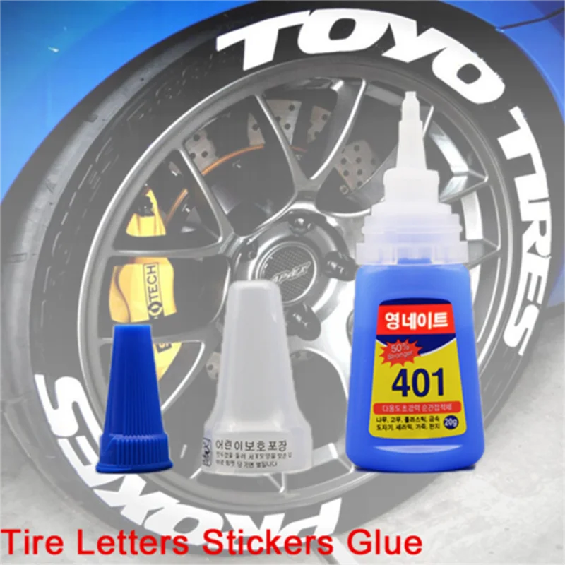 Tire 3d Letter Stickers Glue 20ml Special Adhesive Car Tire Letter Stickers Glue Accessories Car Styling Letter Stickers Glue