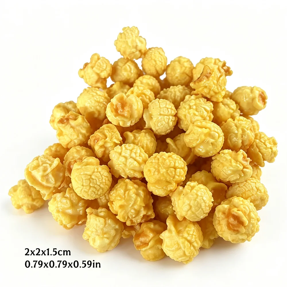 Home Cinema Food - PVC Simulation Popcorn Model 2x2x1.5cm High