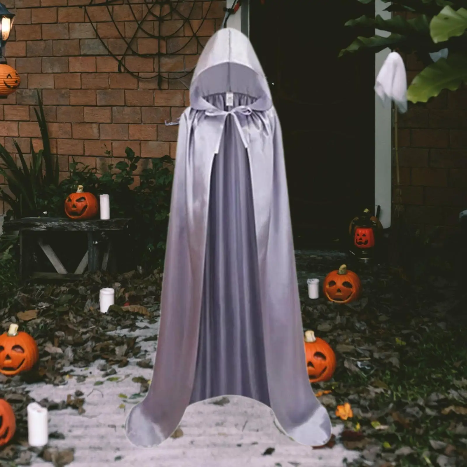 

Готический плащ-накидка с капюшоном для Хэллоуина, маскарадный костюм для тематических вечеринок, сценических выступлений, выпускных балов, ролевых игр