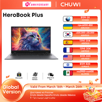 CHUWI HeroBook Plus 15.6'' Laptop, 256GB SSD 8GB RAM, Windows 11 Laptop, 1TB SSD Expand, Intel Celeron N4020, 2K FHD IPS Display