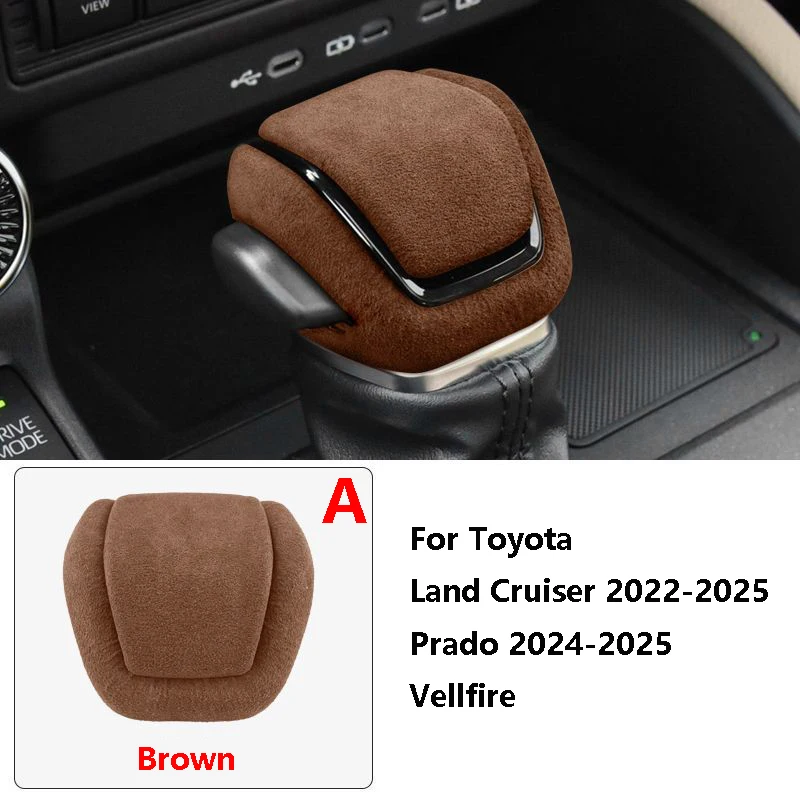 Auto Pookknop Cover Suede Trim Voor Toyota Land Cruiser Prado Vellfire Auto-interieur Accessoires Auto