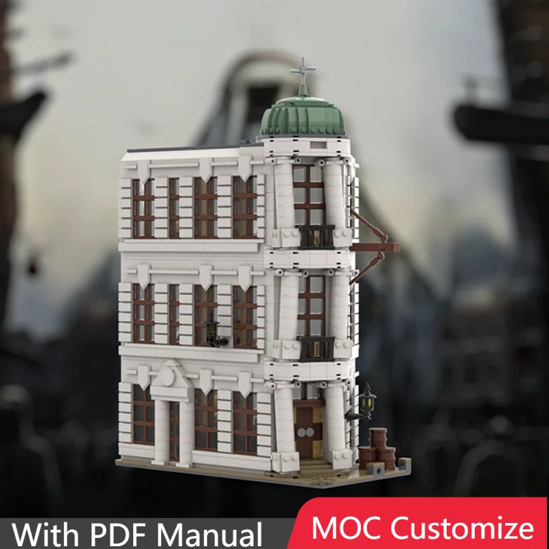 

2061 шт., хит продаж, MOC, индивидуальное средневековое роскошное здание, модульные строительные блоки, модель, сборная игрушка для мальчиков, рождественские подарки