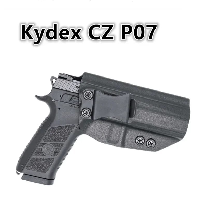 Kydex Carbon fiber IWB Holster For CZ P07 P09 P10 C F SC sub compact Full Size Mag Carrier holders charger port Inside Carry