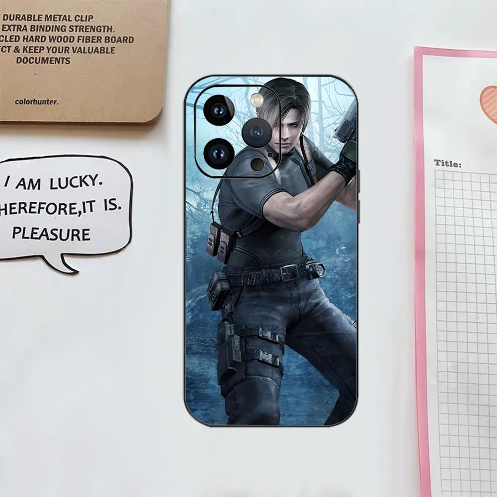 Resident Leon Kennedy E-Evil Phone Case For Iphone 16 15 11 13 14 Pro Max 7 8 Plus X Xr Xs Max 12mini Cover Case