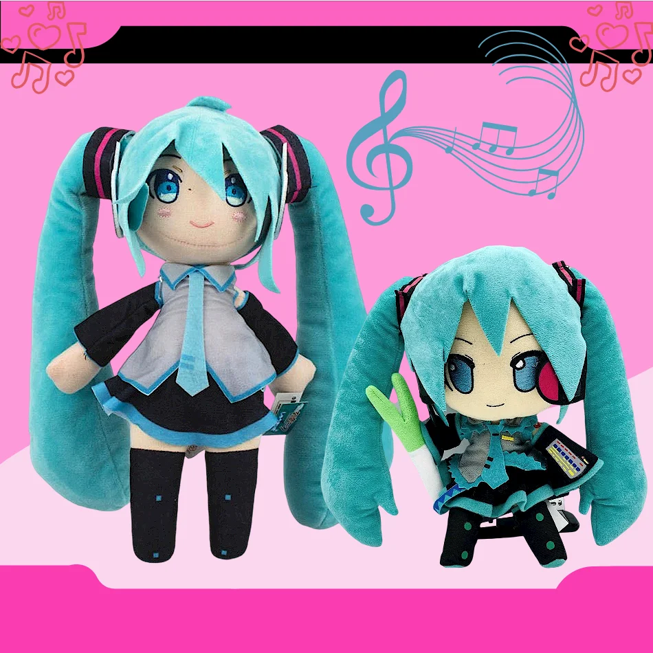 25cm Japanese Anime Plush Stuffed Toy Hatsune Miku Plush Doll Soft Pillow Future Doll Cute Christmas Gift For Children