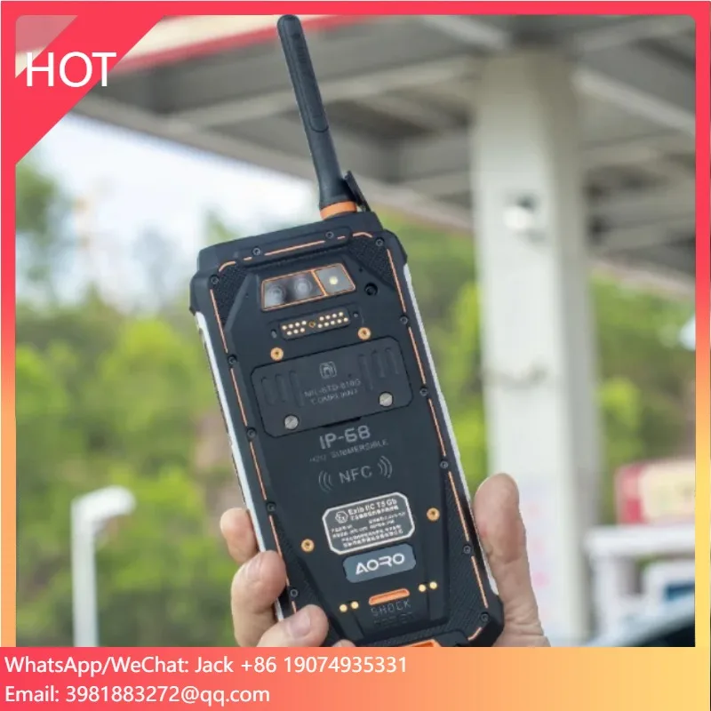 

AORO M5 Android DMR Цифровое радио Walkie Talkie PTT Мобильный двусторонний POC Atex Телефонная зона 1, прочный смартфон IP68