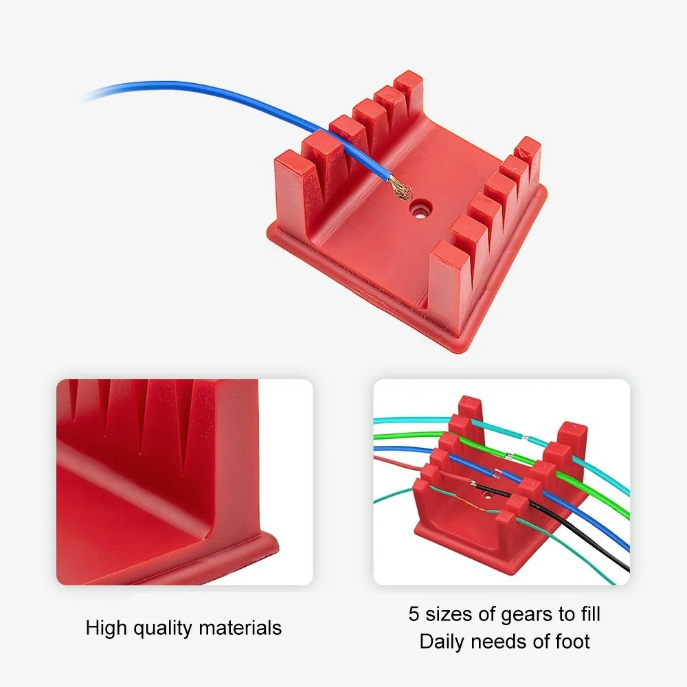 Morsetto da tavolo per saldatura Morsetto per filo Staffa per apparecchio di saldatura Morsetto per filo da banco Morsetto di spessore per saldatura con spelafili Fai da te