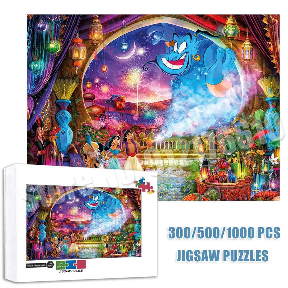 

Aladdin's Lamp 1000 Pieces Space Puzzle Princess Jasmine Paper Jigsaw Puzzles Educational Toy for Adults Kids Jigsaw Puzzle Toys