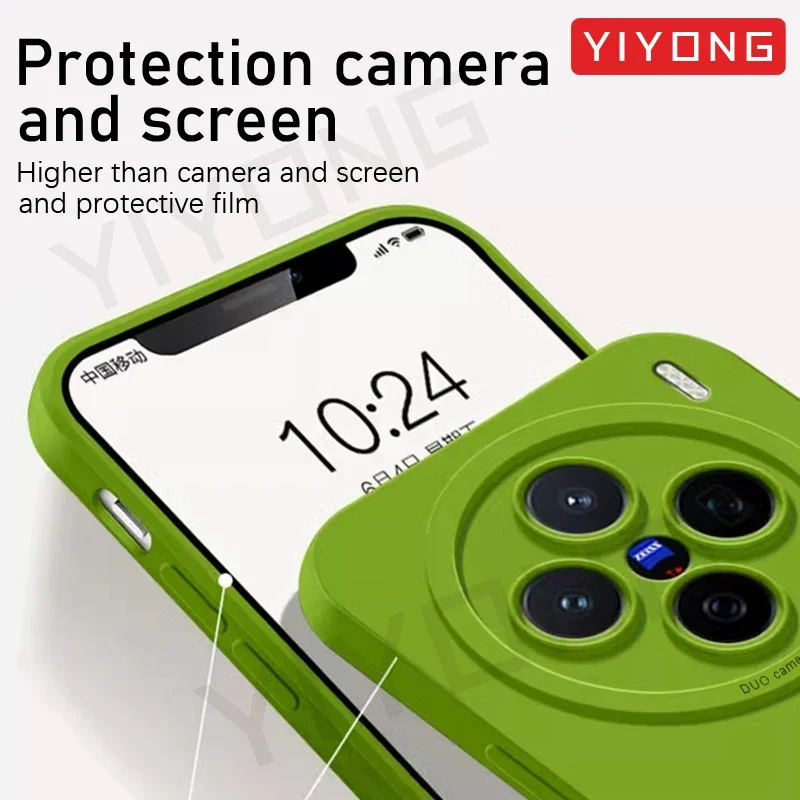 For Vivo X200 Pro Case YIYONG Original Liquid Silicone Soft Cover For VIVO X100 VivoX200 Pro Mini VivoX100 Ultra 5G Phone Cases