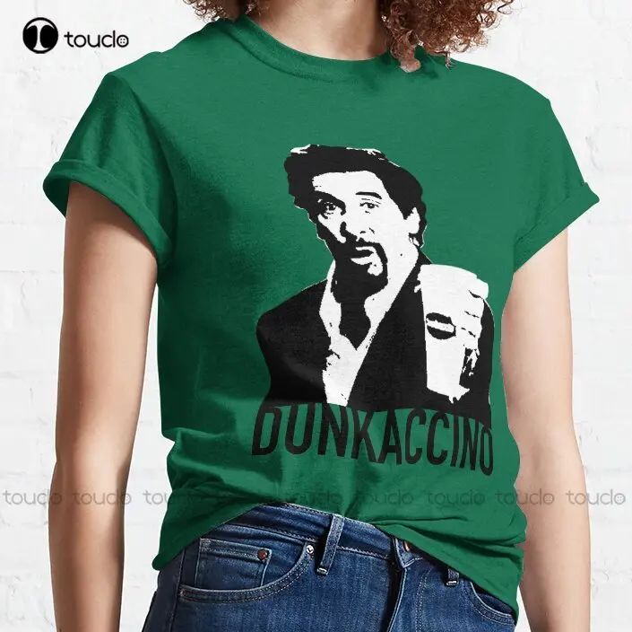 Dunkaccino Klassieke T-shirt Tee Shirts Womens Custom Adulte Tiener Unisex Digital Printing Shirts Creatieve Grappige Tee Xs-5Xl