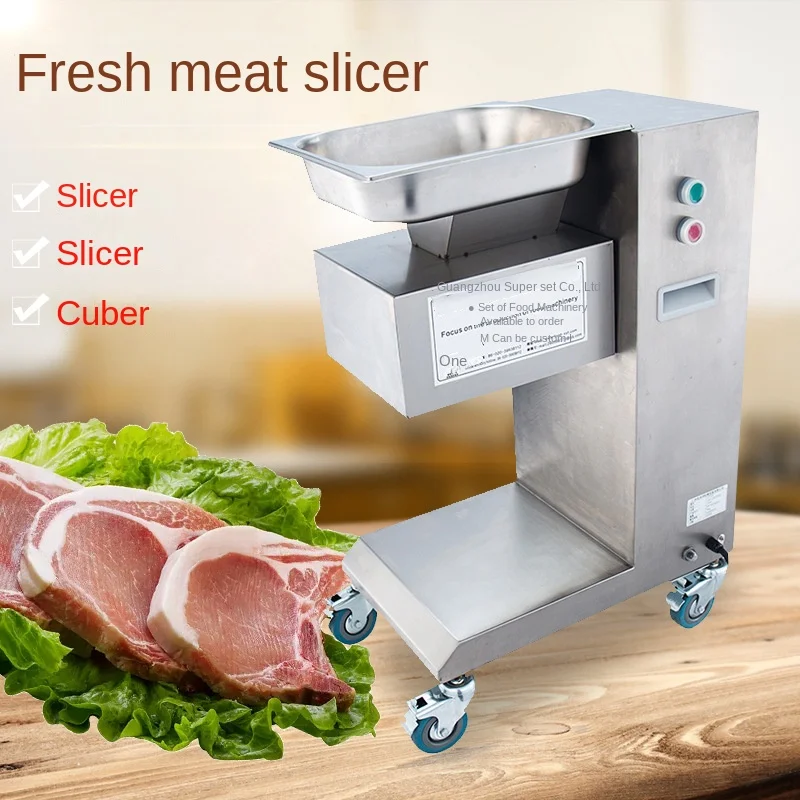 

110V/220V Electric Meat Slicer Machine for Commercial Meat Cutter Mutton Roll Slicer Meat Grinder Potato Vegetable Food Slicer