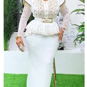 ملابس أفريقية للنساء 2 قطعة قمم وتنانير مجموعات داشيكي الدعاوى أنقرة تركيا بالإضافة إلى حجم فستان فساتين حفل زفاف أفضل 10 قمصان من القماش الأفريقي مبيعا - رقم 4