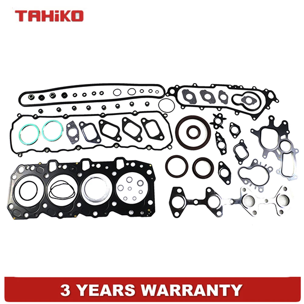 VRS Cylinder FULL HEAD OVERHAUL ENGINE GASKET Set Fit for Toyota HLUX KZN165 3.0L 1KZTE Prado KZJ95 KZJ120 3.0L 1KZ-TE 8V