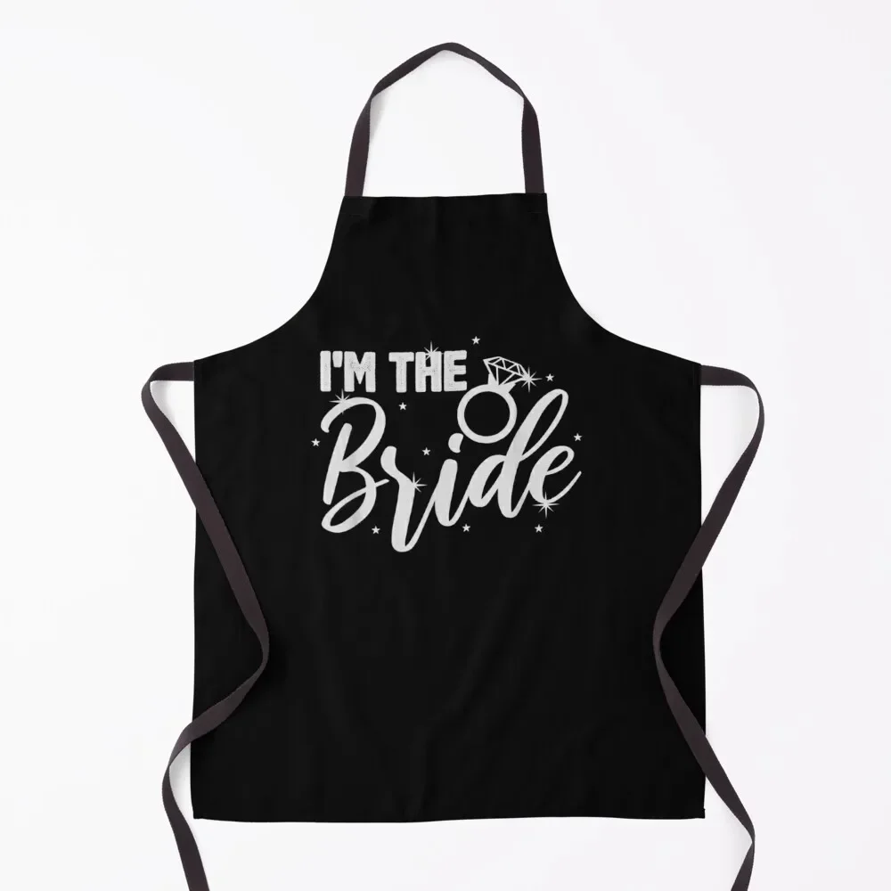 I M The Bride Wedding Funny Bride Gift Apron For Woman Hairdressing Apron