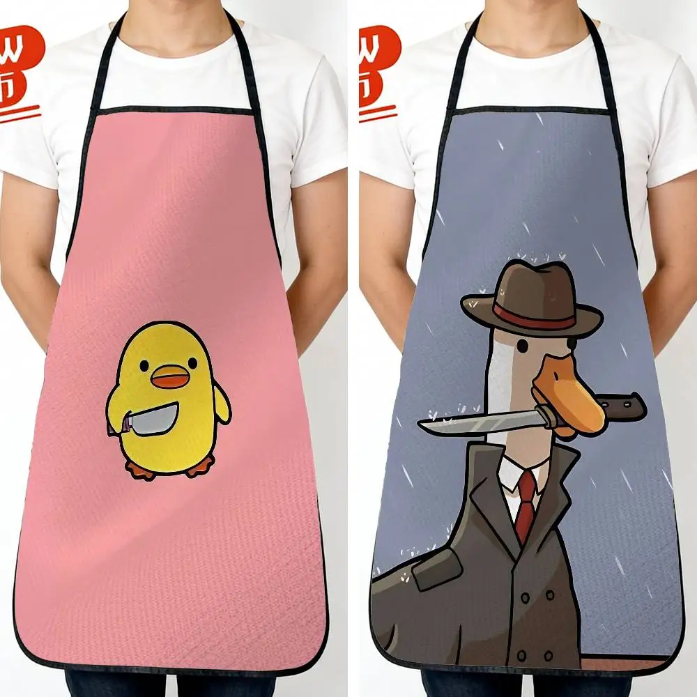 

Rainy Day Killer Duck Best-Selling Unisex Long Waterproof Apron for Kitchen Cooking, Pottery, Painting, DIY Gifting