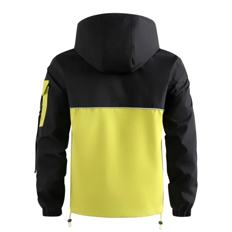 [High Quality] New in Outdoor Men Jacket Hiking Windbreaker Designer Waterproof Male Jackets Functional Button Pocket Coat Man