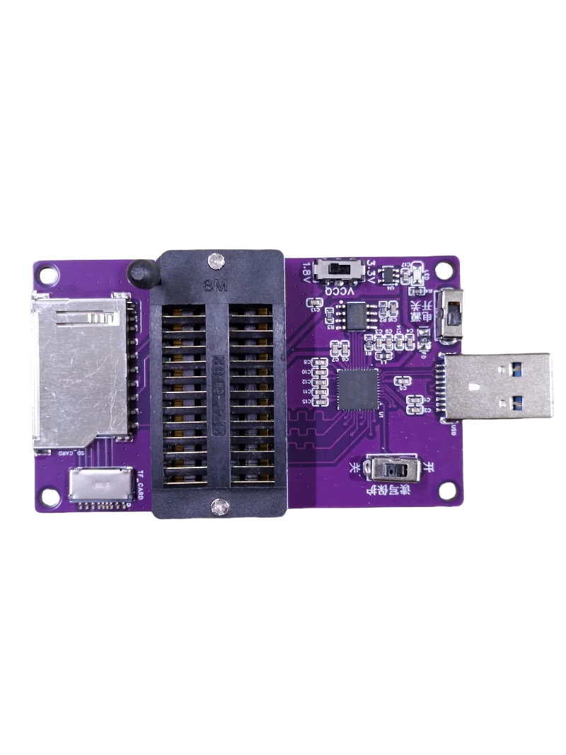 RT809H Programmer Dedicated EMMC Socket Multifunctional USB 3.0 Mirrored Read-write Board, Supporting EMMC and EMCP
