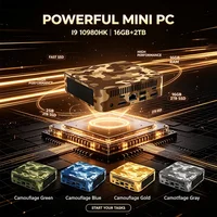 Intel I9 10980HK Mini PC – 16GB+2TB, Dual HDMI 4K, Gigabit LAN, Windows 11, Portable Gaming Desktop for Gaming & Office