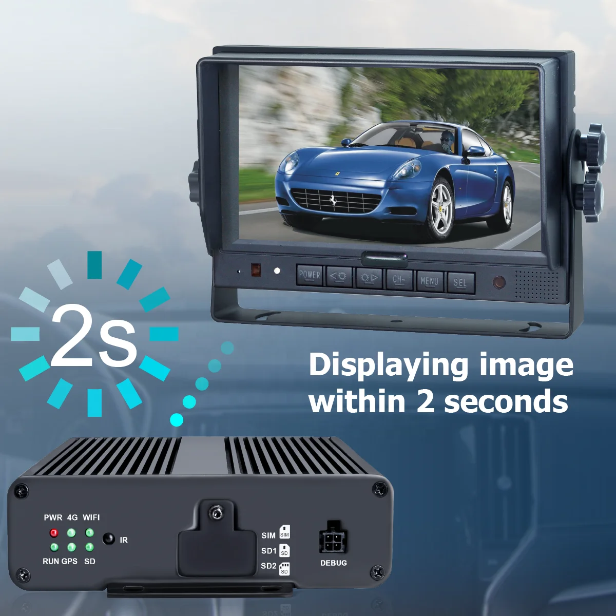 STONKAM AI Mdvr Truck 4g Vehicle Bus Recorder 4ch Car Dvr Support People Counting for School Bus - view 3