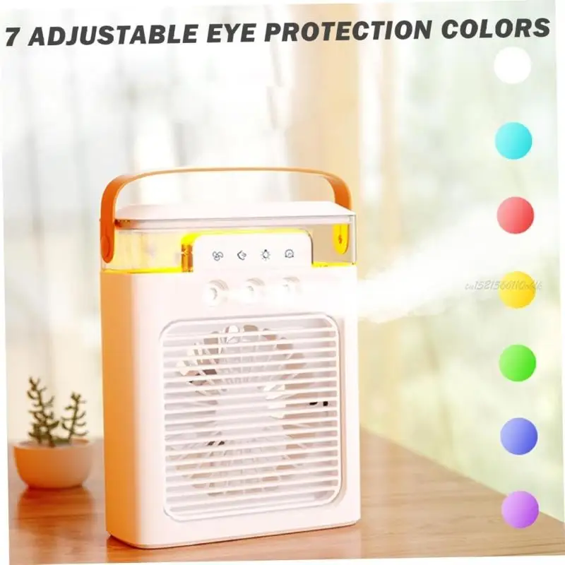 

27RB Практическое 3 сопла воздушного охлаждения вентилятор Увлажняющий вентилятор с 3 -скоростным вентилятором для дома Идеально