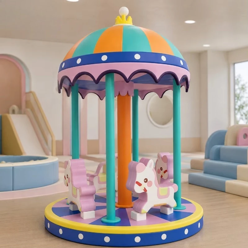 Interactive children's carousel equipment for school outdoor community square festival celebrations and entertainment