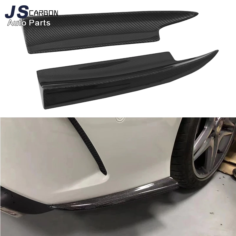 For Mercedes Benz CLA Class W117 2013-2018 High quality carbon fiber wrap angle carbon Front Bumper protection Rear Splitter