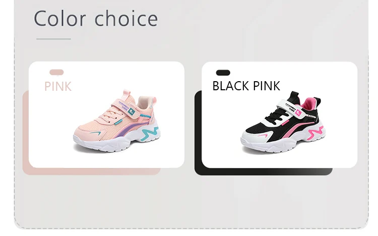 Trendige, leichte Kinder- und Mädchen-Schulschuhe, rutschfest, atmungsaktiv, für den Außenbereich, lässig, Walking-Sneaker, Größe 28–39 – Detail 2