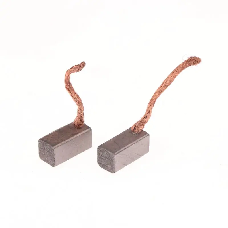 แปรงถ่านมอเตอร์ไฟฟ้าขนาด 6x6x12 มม. สำหรับเครื่องมือไฟฟ้า พัดลม และอุปกรณ์ DIY จำนวน 4 ชิ้น