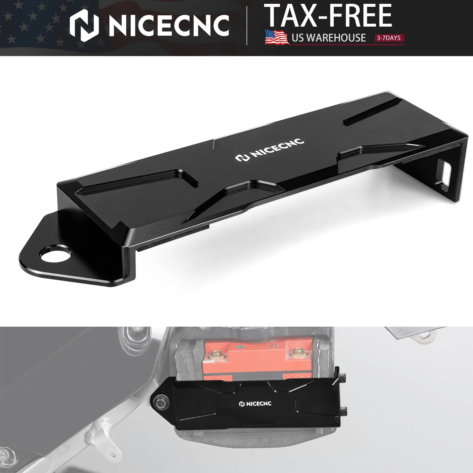 

NICECNC For Suzuki DRZ400 DRZ400SM DRZ400E DRZ400S DR-Z 400E DR-Z 400S DR-Z 400SM 2000-2024 Motorcycle Battery Hold Down Bracket