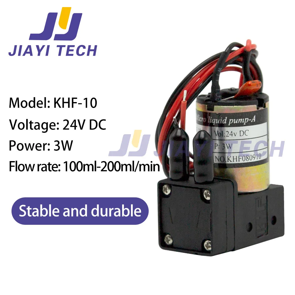 1Pcs For KHF 3W Small Ink Pump 24V Micro Diaphragm Pump Small for Liyu/Locor/ Inkjet Printer 100-200ml/Min