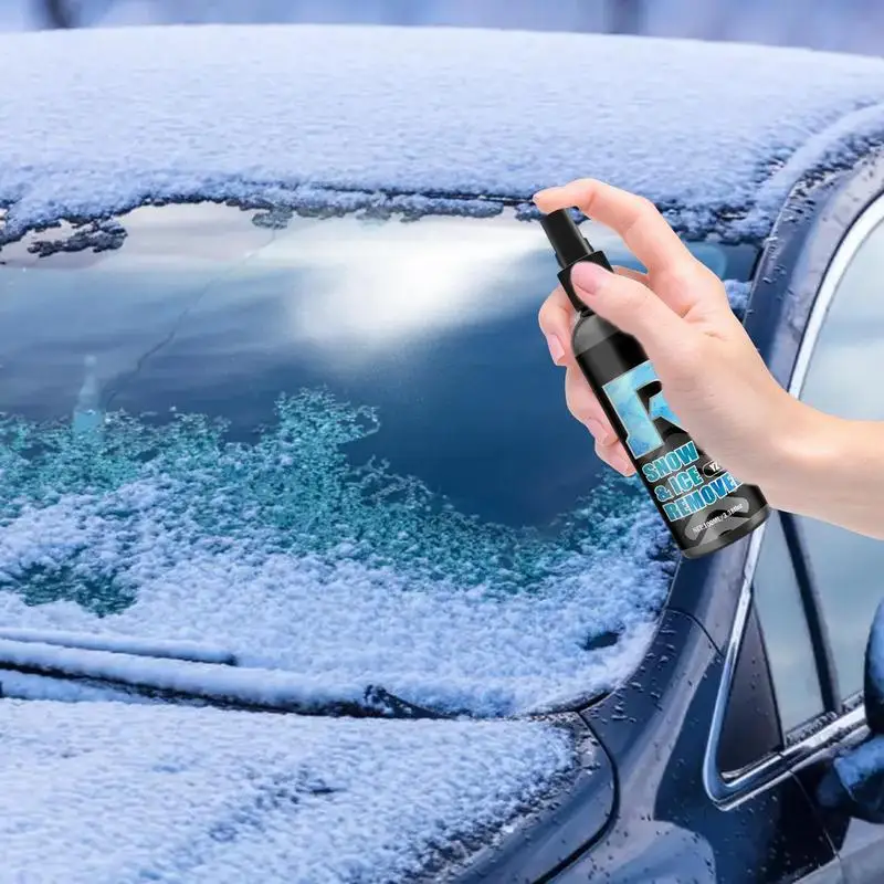 Deicer Spray For Car Windshield Windshield Deicing Agent Long-lasting Car Ice Remover Agent Ice Remover Melting Spray 100ml For