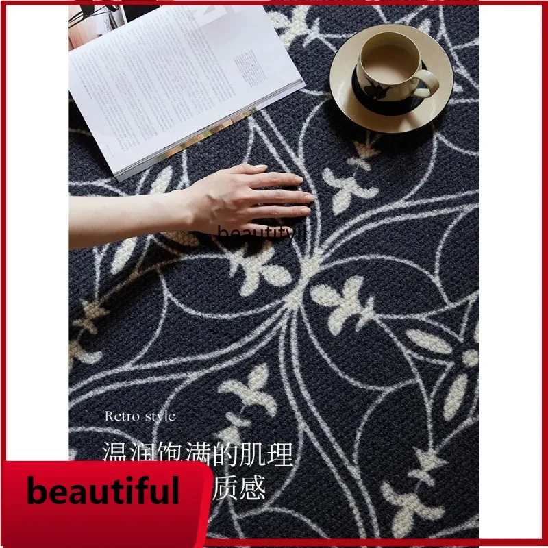 

F132 Carpet living room, new French retro style high-end feeling, sofa coffee table bedroom bedside blanket