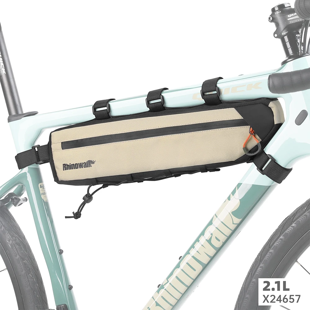 AliExpress Rhinowalk Bicycle Frame Bag 2.1L/2.7L Large Capacity Bike Triangle Storage Bag For MTB Road Gravel Bike Cycling Bag Accessories