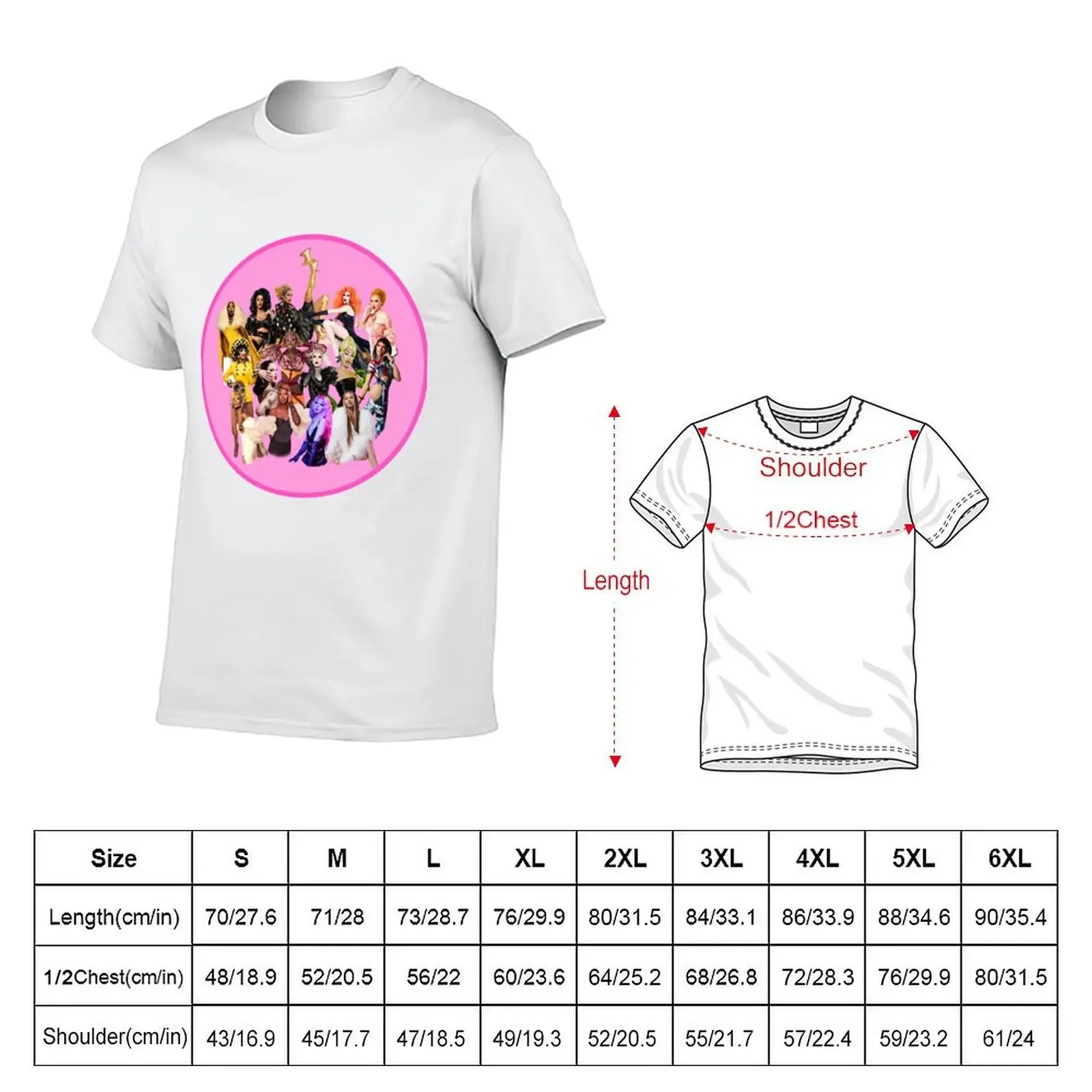 The Winners Circle - RPDR Season 1-15 (Pink Design) T-Shirt new gifts and t-shirts anime Man t-shirt Men's t-shirt