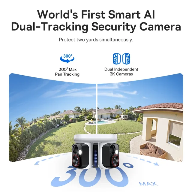 Baseus Security X1 Pro Outdoor Dual Camera Wireless 3K Camera Solar Panel Face Recognition Smart AI Tracking Security Camera 3 Baseus Security X1 Pro Outdoor Dual Camera Wireless 3K Camera Solar Panel Face Recognition Smart AI Tracking Security Camera 3