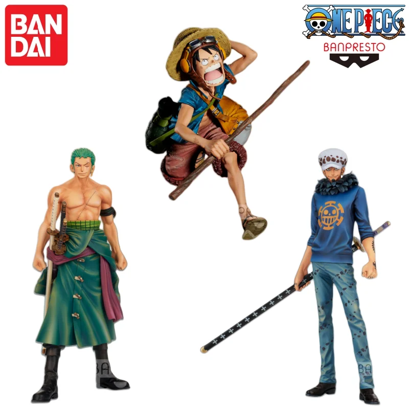 

В наличии Bandai Banpresto Original One Piece Master Stars Piece Zoro Trafalgar D Water Law Luffy Doll Совершенно новая модель в штучной упаковке
