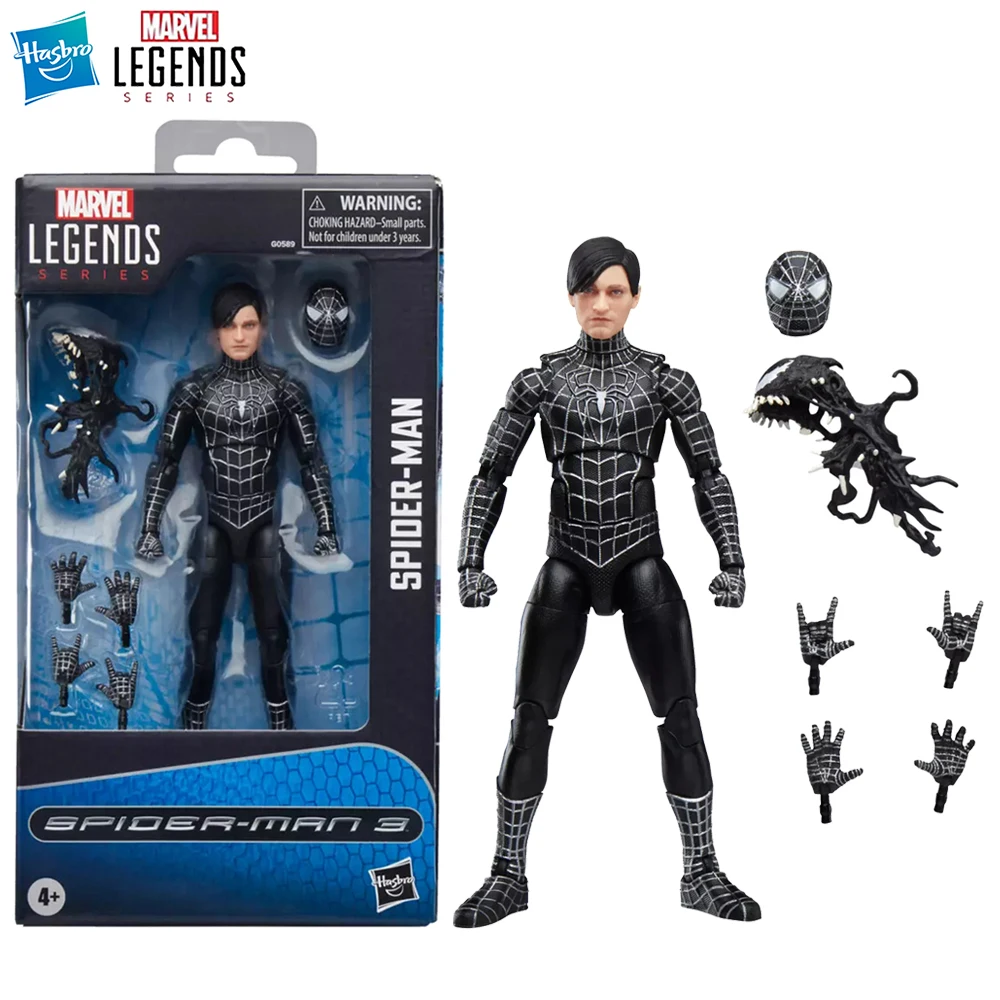 

[In-Stock] Hasbro Marvel Legends Series Spider-Man (Spider-Man 3) Nice Collectible 15cm Action Movie Figure Model Toys