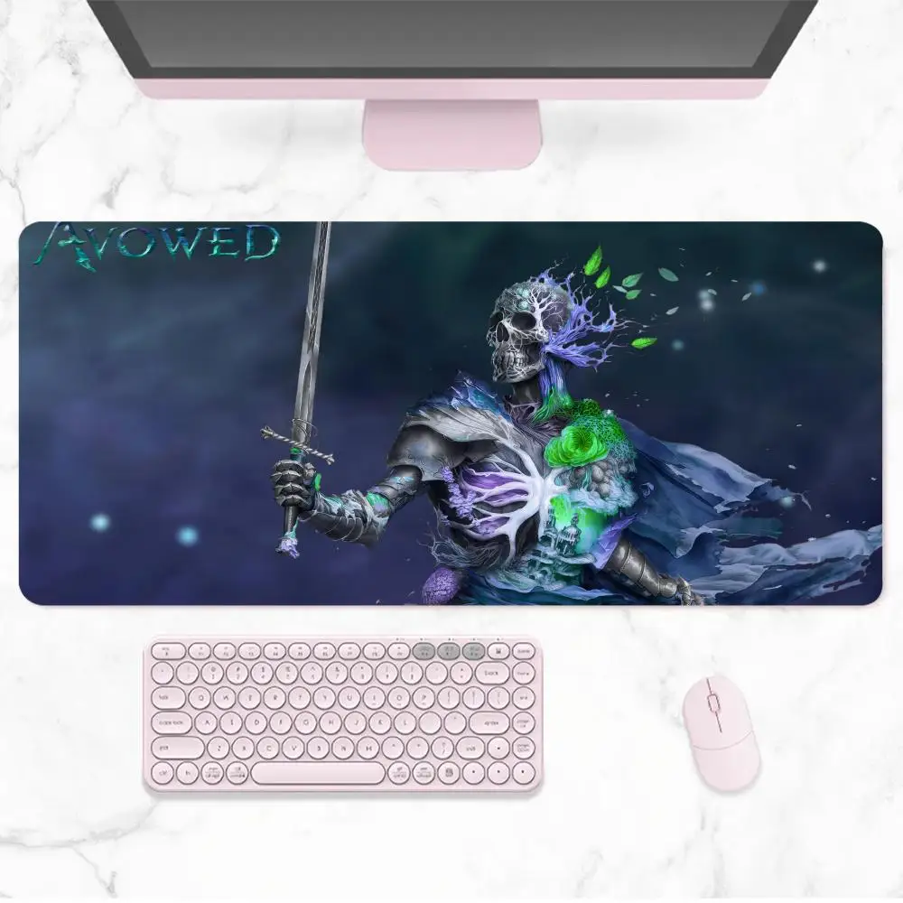 Avowed Mouse Pad Rubber Large Mousepad Game Table Keyboard Pad Rubber Carpet Notebook Mousepad