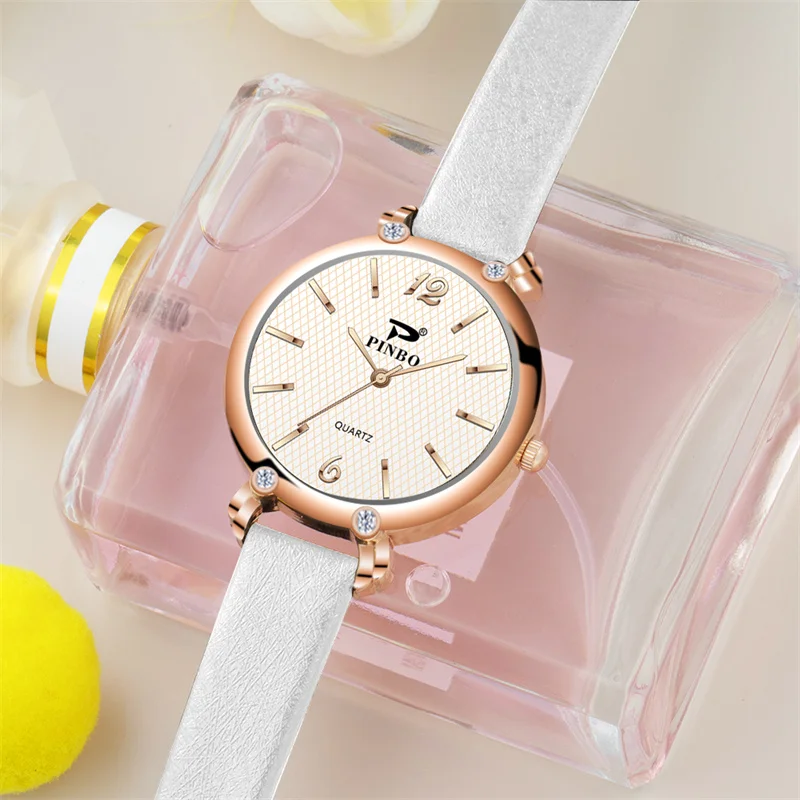 Đồng Hồ Relogio Feminino Mới Đồng Hồ Thời Trang Cho Nữ Thương Hiệu Sang Trọng Da Nữ Đồng Hồ Thạch Anh Nữ Duyên Dáng Vòng Tay Đồng Hồ Đeo Tay Đồng Hồ