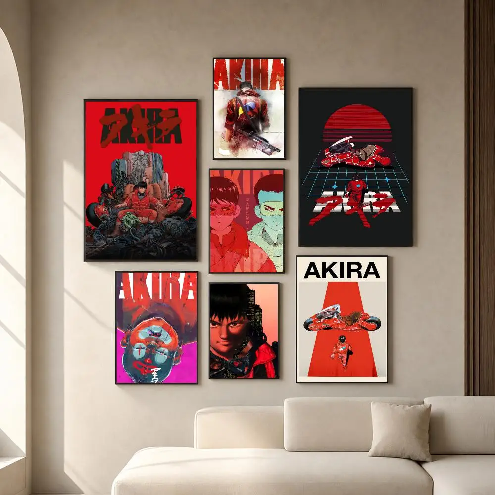 Anime A-AKIRA Poster PP Self-Adhesive Removable HD Waterproof Wall art Suitable Bedrooms Living Rooms Gifts