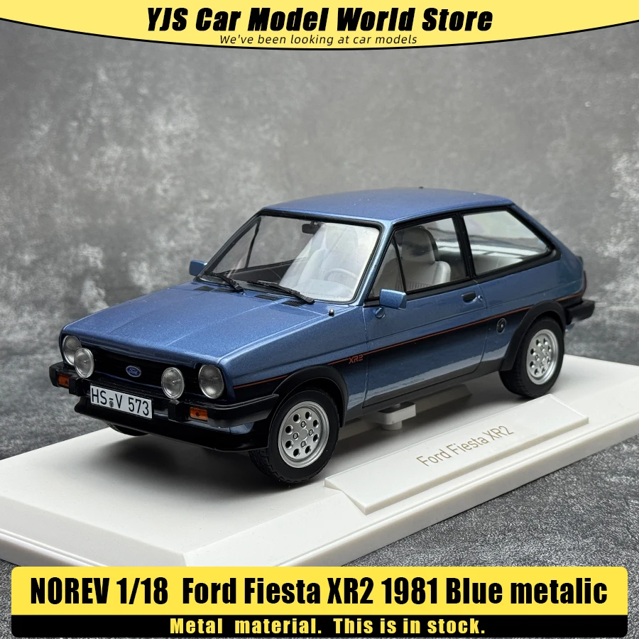 

NOREV Metal Casting Model 1/18 Ford Fiesta XR2 1981 Blue metalic Model Metal Material Holiday Gift Collection