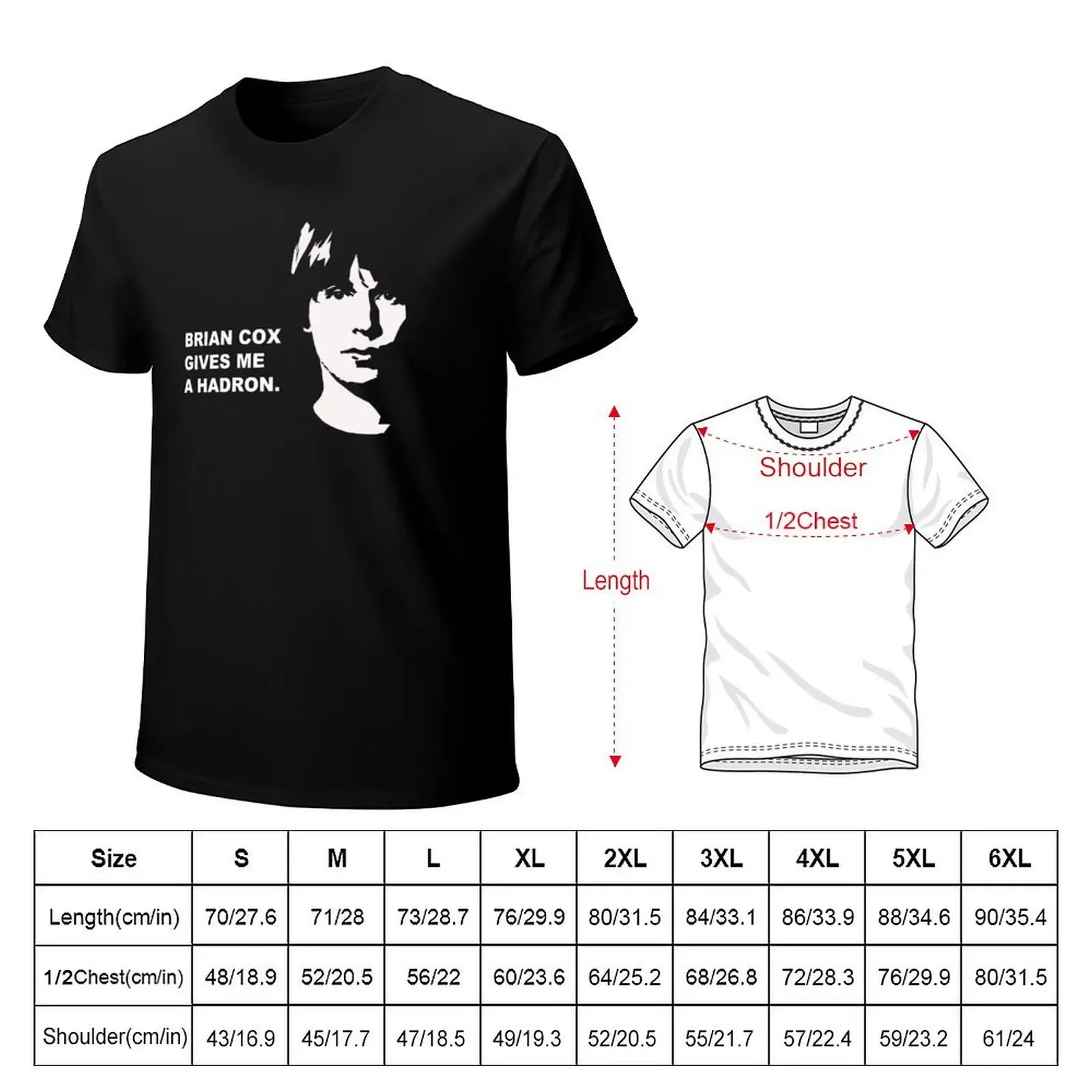 BRIAN COX GIVES ME A HADRON- Rude Science T-Shirt anime stuff cheap stuff mens tall t shirts