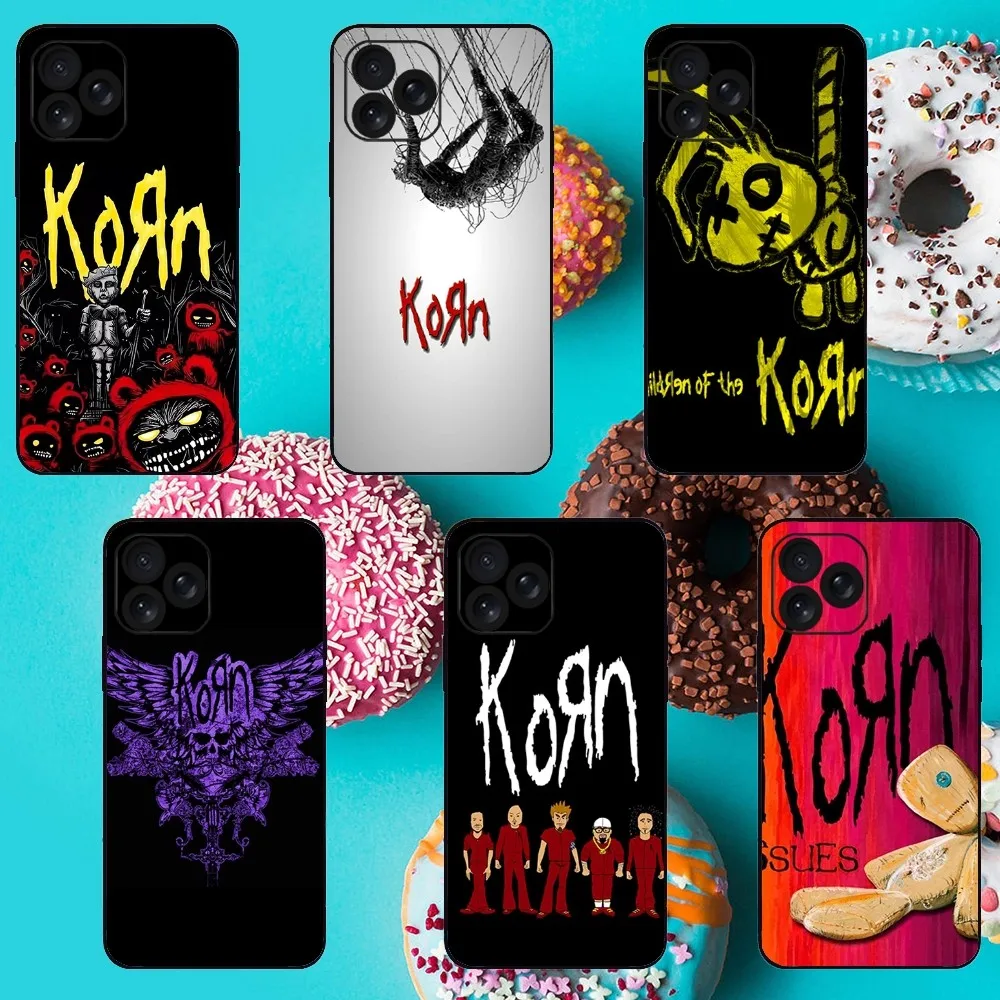 K-Korn Heavy Metal Band Phone Case For iPhone 8 11 12 13 14 15 Mini X XR XS PRO MAX Plus Shell