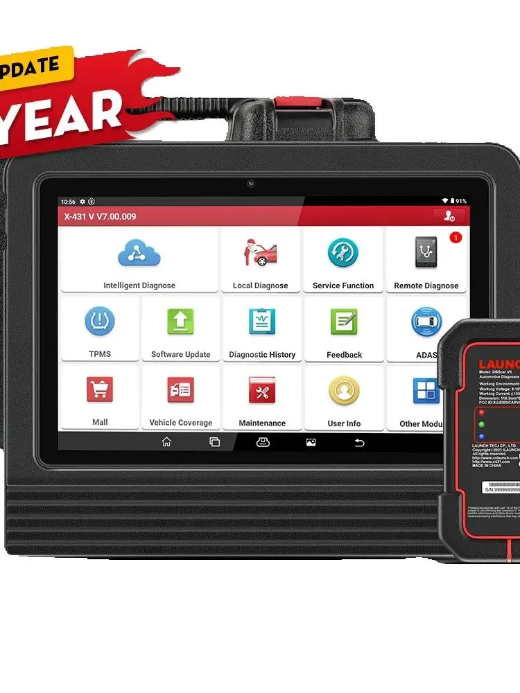 LAUNCH X431 PRO V5.0 Professioneller OBD2-Scanner Vollsystem-Diagnosegerät für Kraftfahrzeuge 40+ Service-Reset Funktionen Bidirektionaler Aktiver Test ECU-Codierung CAN FD FCA Auto-Diagnosescanner 2
