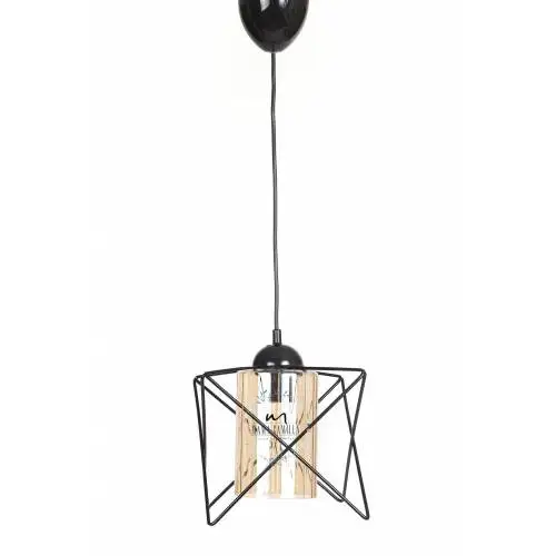 Pendant lamp Chandelier Lattice Series Crooked Black Triple Dual Single Modern Single Glazed, Case Diameter: 30cm Length 72 cm Pendant: 17,5 cm-17cm