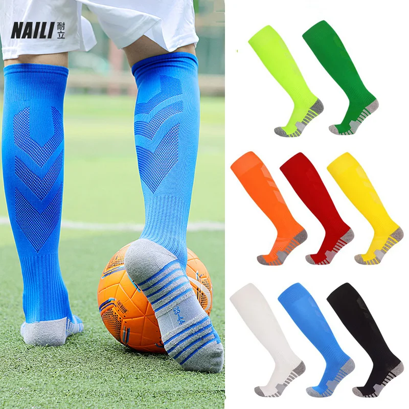 Practical Sports Socks Compression Adults Youths Kids Extra Size Towel Bottom Breathable Running Cycling Football Socks Unisex