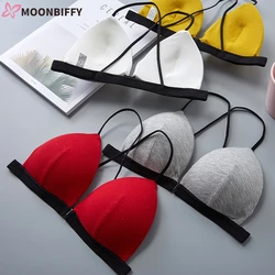 Sexy Lingerie Deep V Bralette Front Closure Bra Push Up Bras for Women Bikini Brassiere Seamless Underwear Soft Female Intimates