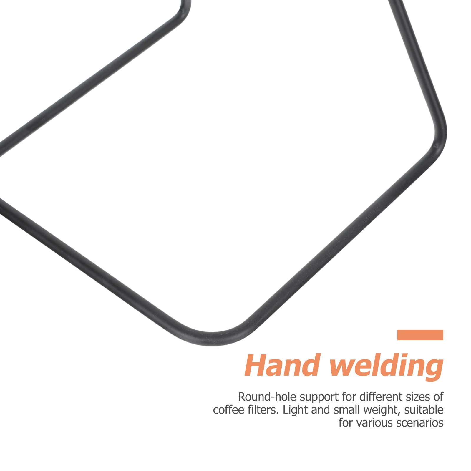 

1pc Coffee Dripper Stand Iron Base Manual Welded Round Hole Design For Filter Reusable Cup Holder Kitchen Accessory